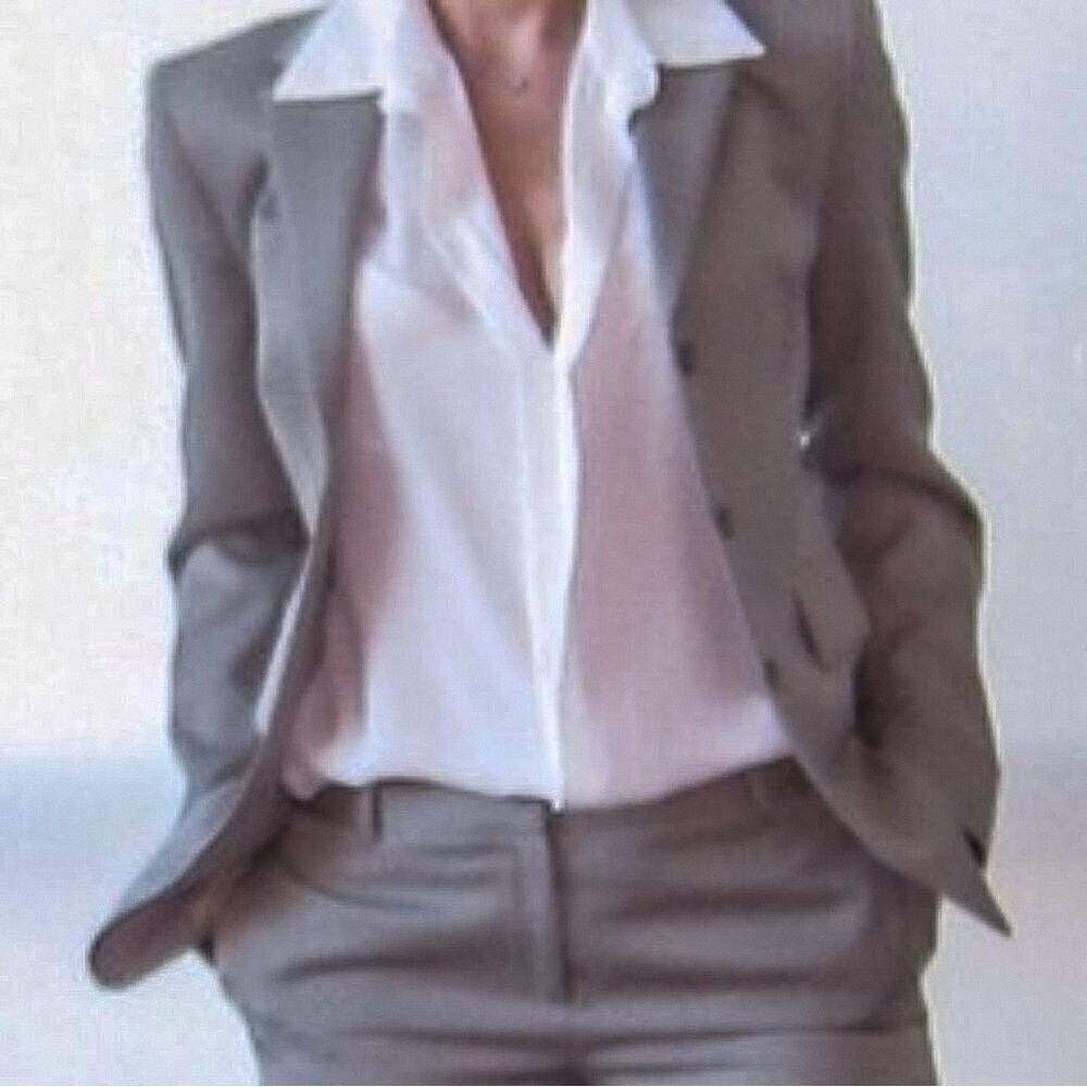 J. Crew Gray Wool Blend Blazer Jacket Size 4